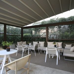 Interior space of the pergola